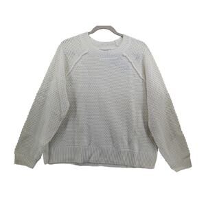 GAP Chunky‎ Loose Knit Sweater XL Cream QLN0253S Marshmallow Textured Everyday